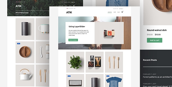 Atik - A Simple WordPress Theme for your Online Store Logo